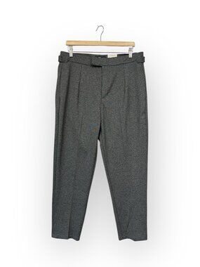 Icon Amsterdam The Alessio Trousers Size 36 Dark Gray Pants
